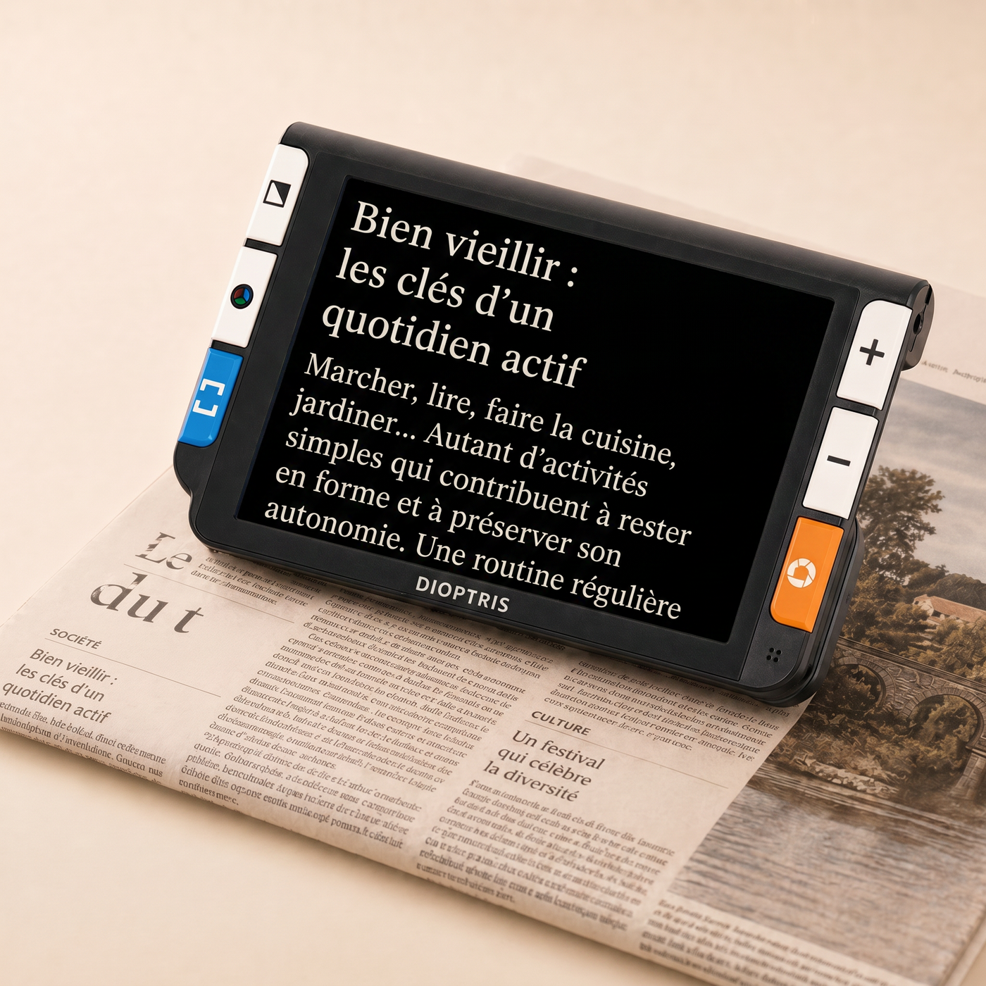 Dioptris Lector – Loupe électronique pour mieux lire